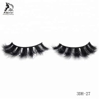 professional lash vendor wholesale 100% handmade fluffy 3d mink lashes with packaging box