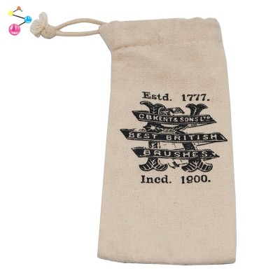 2021 New Portable 100% Cotton Straw Canvas Drawstring Bag Non Woven Beach Packet Bag